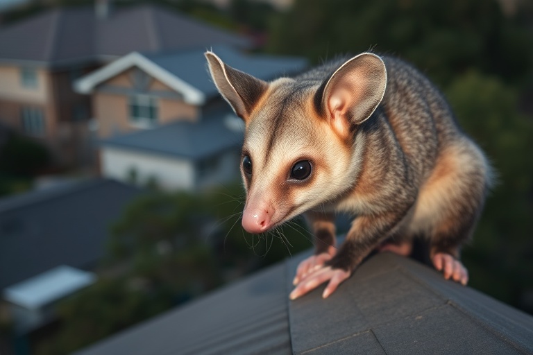 Possum in Kilsyth residential area